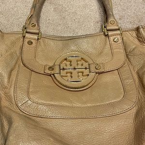 Tory Burch Tan Amanda Hobo Bag